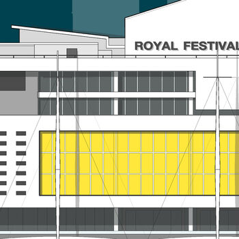 Royal Festival Hall Giclee Print, 6 of 6