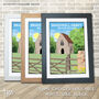 Bradwell Abbey, Milton Keynes Travel Print, thumbnail 2 of 6