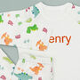 Steiff Spott Stegosaurus And Personalised Dino Pyjamas, thumbnail 4 of 7