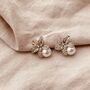 Floris Pearl Earrings, thumbnail 2 of 4