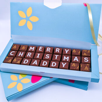 Personalised Dad, Daddy, Papa, Christmas Chocolates, 4 of 8