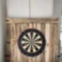 Handmade Wooden Dartboard Surround With Shelf, thumbnail 2 of 3