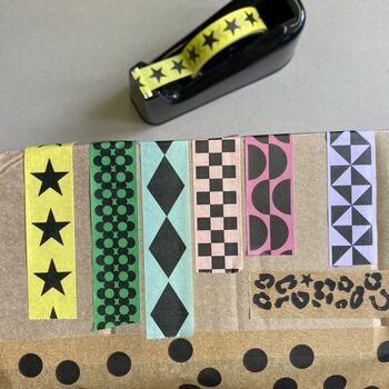 Daisy Chain Print Eco Paper Sticky Tape, 2 of 2