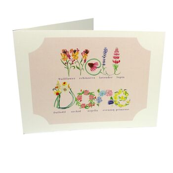 Large Botanical 'Well Done' Greetings Card, 2 of 2