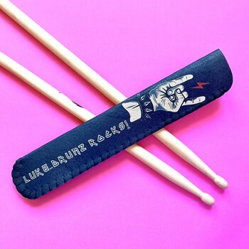 Personalised You Rock Drum Stick Holder, 5 of 5