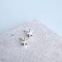 Sterling Silver Star Fish Stud Earrings, thumbnail 4 of 6