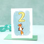 Fox Child's Birthday Choose Your Number Card, thumbnail 10 of 12