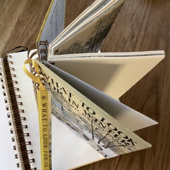 'What To Look For In Winter' Upcycled Notebook, 3 of 5