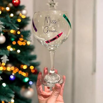Personalised Christmas Teacher Gin/Cocktail Box, 4 of 4