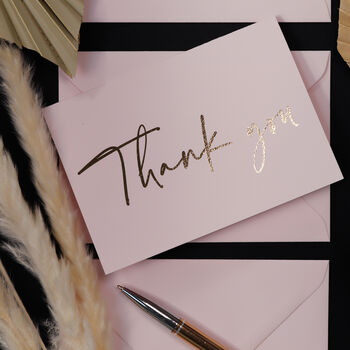 Thank You Cards With Silver, Gold Or Rose Gold Foil, 5 of 6