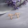 Sterling Silver Female Anatomy Stud Earrings, thumbnail 2 of 12