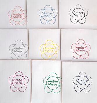 Hand Painted Mini Floral Initial Letter Pendant Gift With Stand, 4 of 12