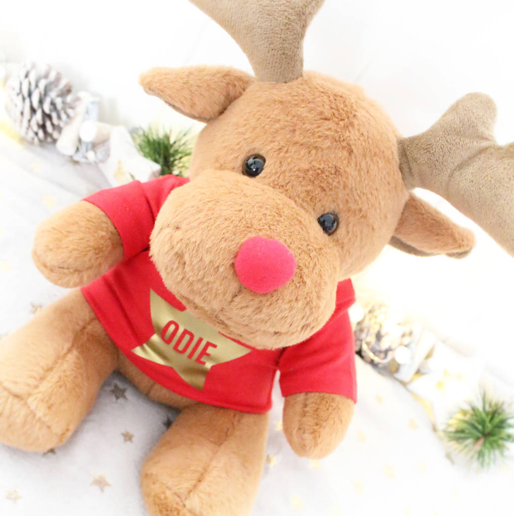 Baby s First Christmas Soft Reindeer Toy