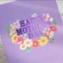 Pop Up 3D Floral Mothers Day Card, thumbnail 3 of 4