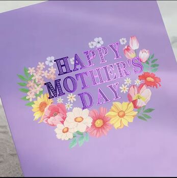 Pop Up 3D Floral Mothers Day Card, 3 of 4