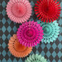 Blue Paper Fan Hanging Decoration, thumbnail 4 of 4