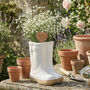 Personalised Heart White Welly Boots Planter Gift, thumbnail 1 of 9