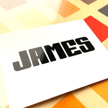 Personalised Name Sticker Waterproof Custom Decal, 10 of 12