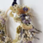‘Summer Blues’ Luxury Dried Flower Wreath, thumbnail 2 of 3