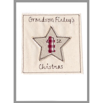 Personalised Star Christmas Card For Him, 8 of 12