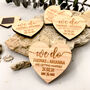 Simple Elegant Gold Foil Save The Date Heart Magnets, thumbnail 9 of 12