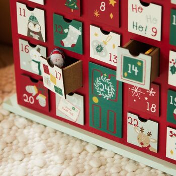 Personalised Christmas Advent Calendar House, 2 of 4