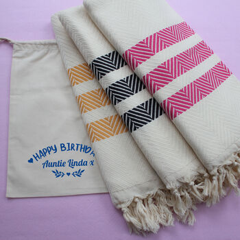 Handwoven Boho Design, Soft Cotton Throw Blanket, 5 of 11
