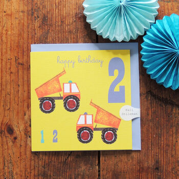 Truck 2nd Birthday Card, 2 of 5