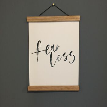 Fearless Brush Lettered Print, 4 of 4