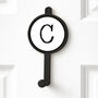 Typewriter Style Letter Initial Alphabet Coat Hooks, thumbnail 6 of 9