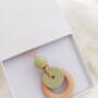 Personalised Floral Green Natural Nursing Pendant, thumbnail 7 of 7