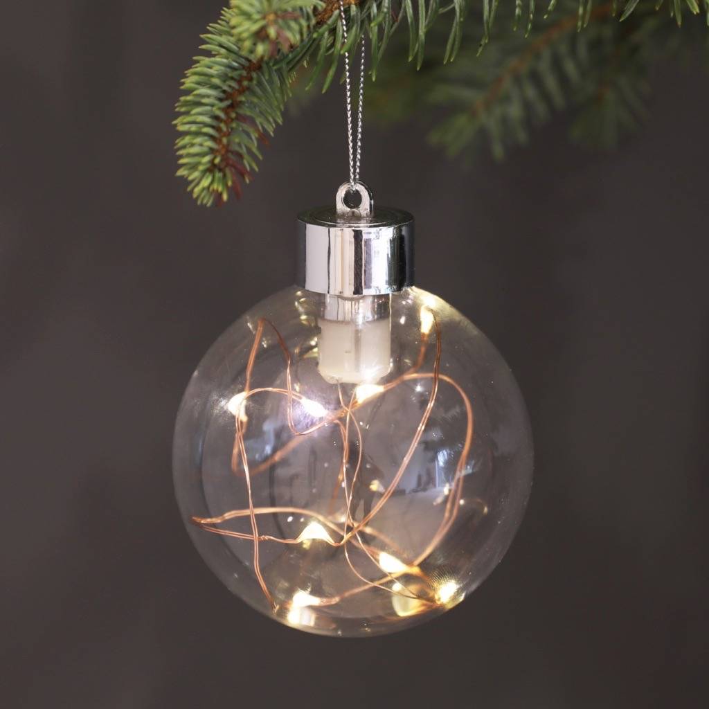 copper wire led bauble by lisa angel | notonthehighstreet.com