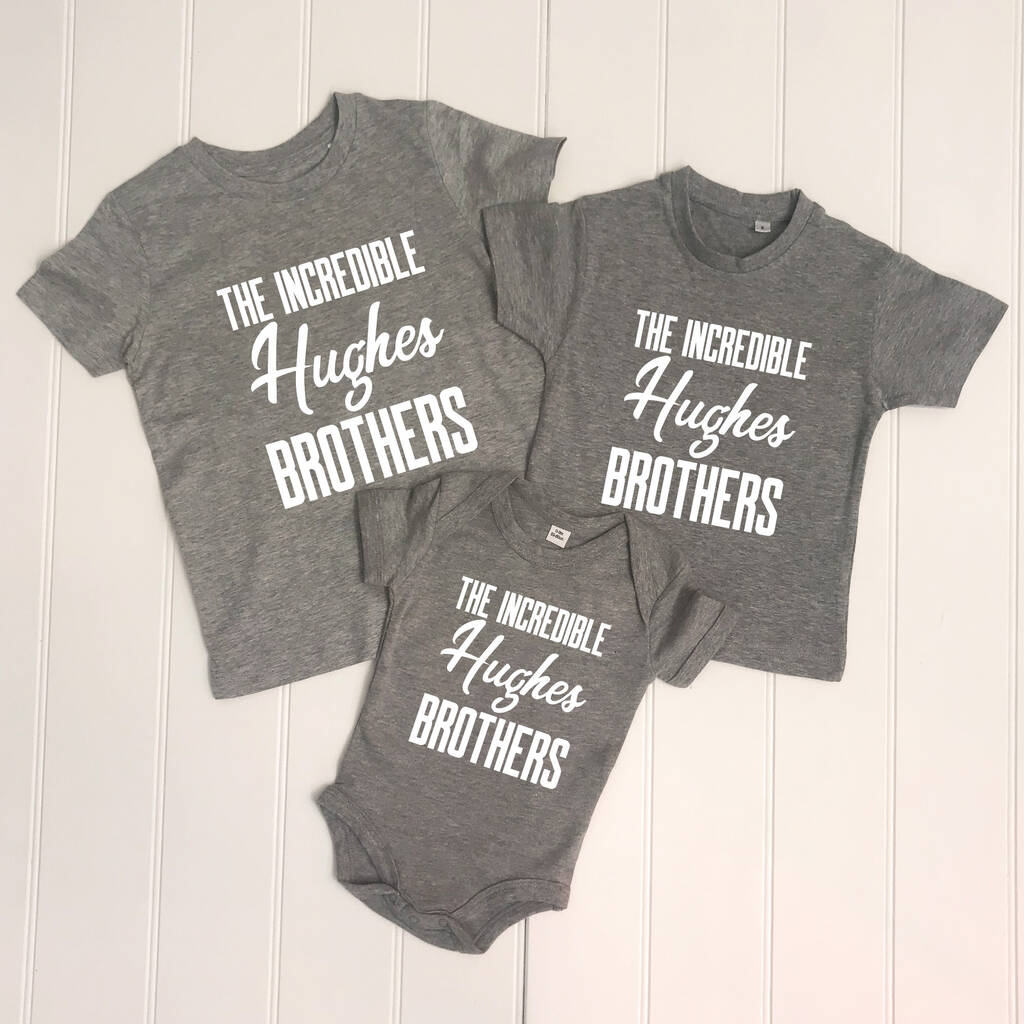 The Incredible Brothers Set Of Three T Shirts By Lovetree Design ...