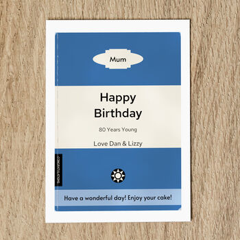 Personalised Birthday Card For Her Paperback Book Cover, 5 of 7