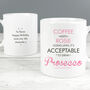 Personalised Acceptable To Drink Pink Ceramic Mug, thumbnail 1 of 5