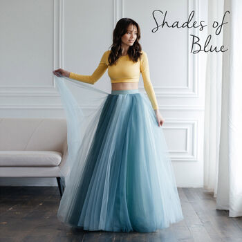 Lilac And Grey Ombre Bridal Skirt For Alternative Weddings, 7 of 12