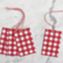 Red Gingham Christmas Gift Tags, thumbnail 2 of 2