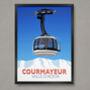 Courmayeur Ski Resort Poster, thumbnail 1 of 6