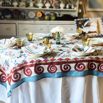 Bits And Bobs Linen Tablecloth, 11 of 12