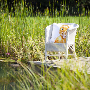 Inky Duckling Outdoor Cushion For Garden Furniture, 2 of 4