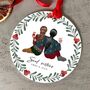 Personalised Soul Sister Christmas Bauble – Custom Acrylic Tree Ornament With Names – Festive Gift For Best Friend, Sister, Or Cousin, thumbnail 1 of 5