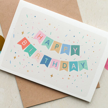 Set Of Five Birthday Cards With Gold Details, 3 of 8