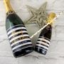 Personalised Monochrome Christmas Prosecco Label, thumbnail 2 of 2