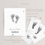 Personalised Large Hand And Footprint Kit With Four Mini Print Cards, thumbnail 6 of 7