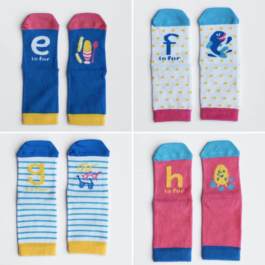 Kids Personalised Initials Socks Box By Socks And Stripes