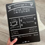 Personalised First Day Of School Chalkboard School Font, thumbnail 2 of 6