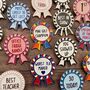 Personalised Design Your Rosette Award Enamel Pin, thumbnail 7 of 7