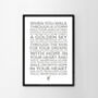 You'll Never Walk Alone Typography Art Poster Print, thumbnail 7 of 12