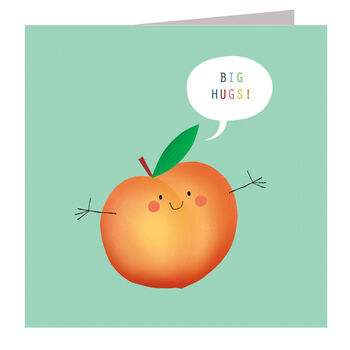 Big Hugs Peach Card, 2 of 4