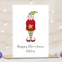 Personalised Christmas Elf Card, thumbnail 1 of 3
